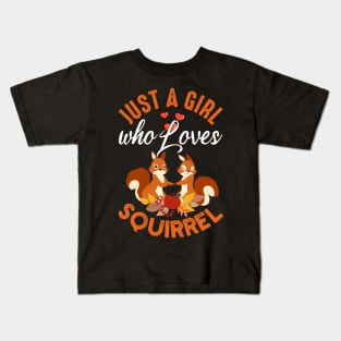 Autumn, Fall Squirrel Kids T-Shirt